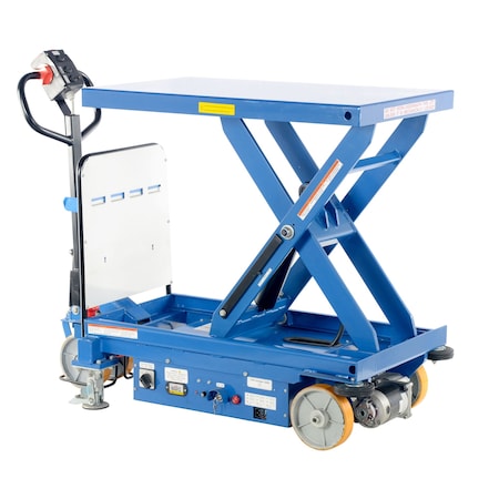 Vestil Hydraulic Single Scissor Cart, 1000 lb. Cap, 40"W, 24"L CART-1000-DC-CTD